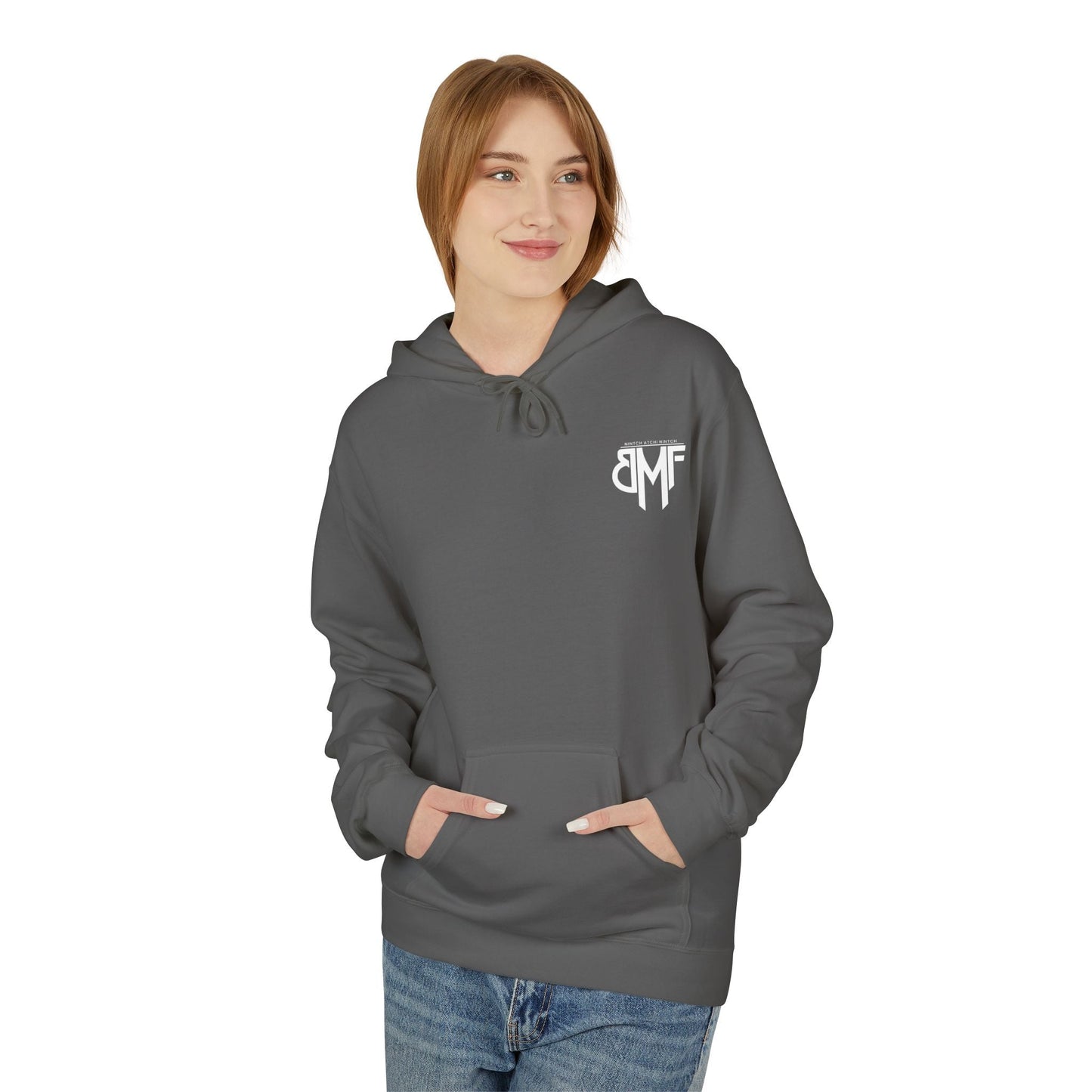 Hoodie BMF - Nintch Atchi Nintch | Streetwear engagé & Minimaliste Printify