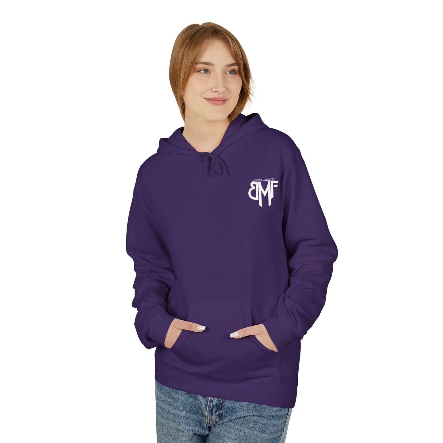 Hoodie BMF - Nintch Atchi Nintch | Streetwear engagé & Minimaliste Printify