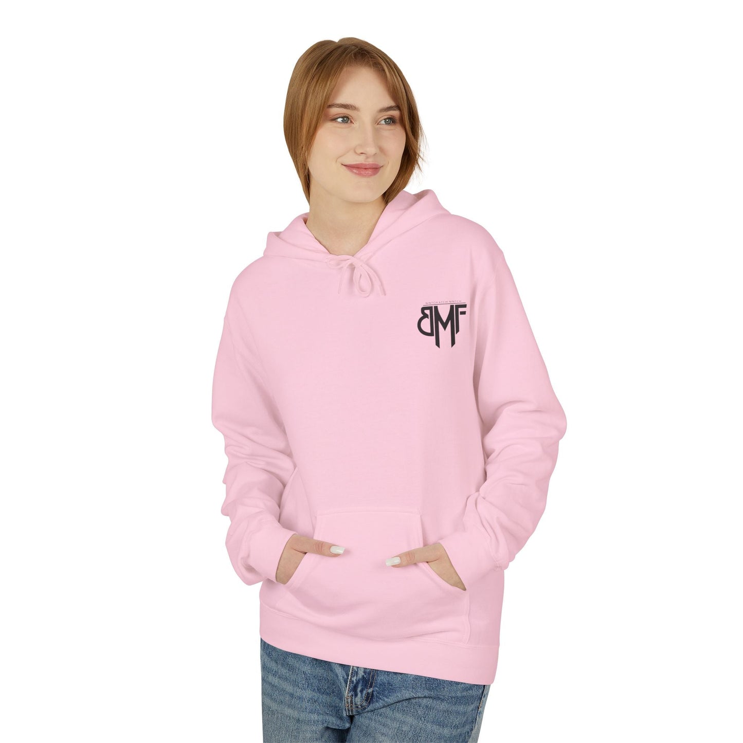 Hoodie BMF - Nintch Atchi Nintch | Streetwear engagé & Minimaliste Printify
