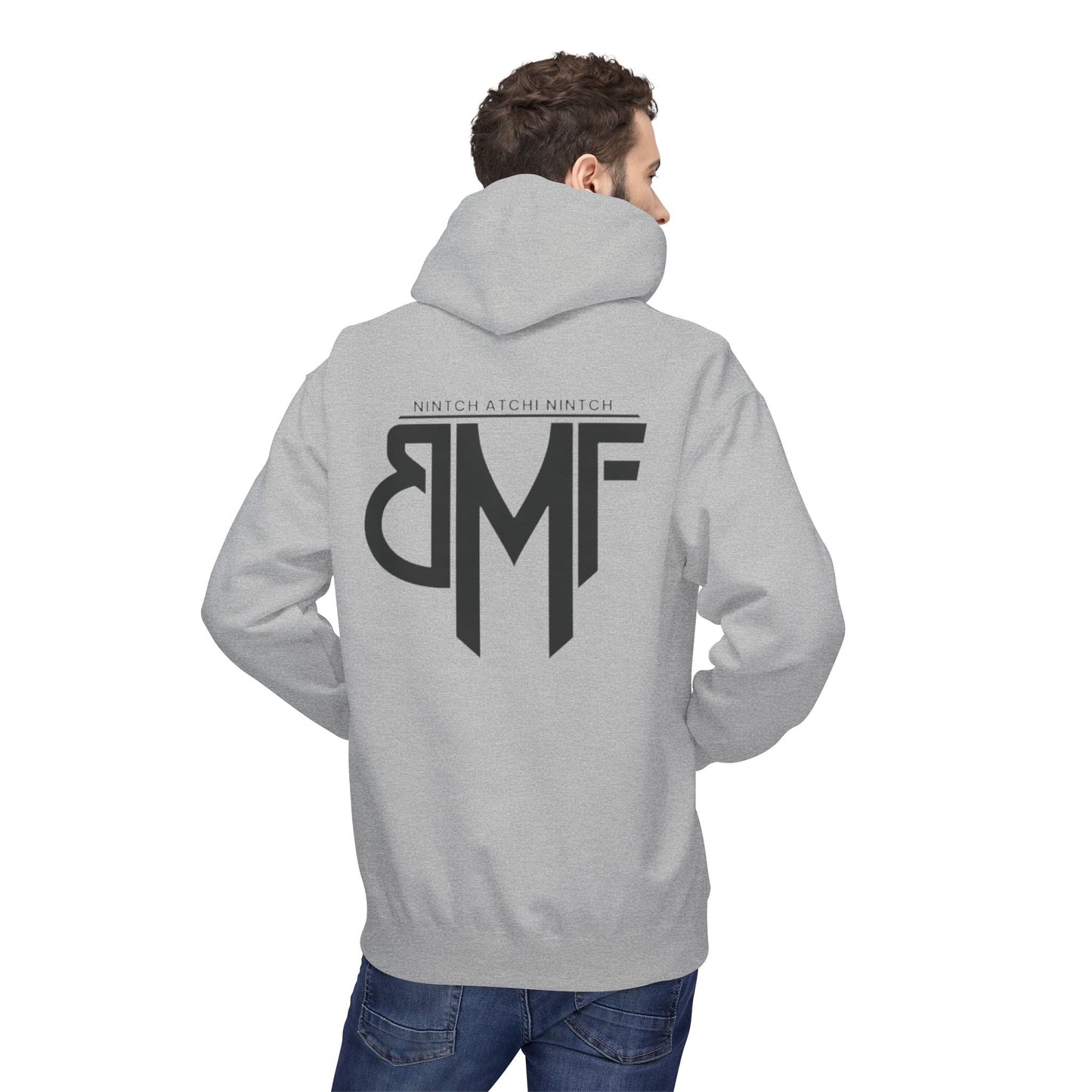 Hoodie BMF - Nintch Atchi Nintch | Streetwear engagé & Minimaliste Printify
