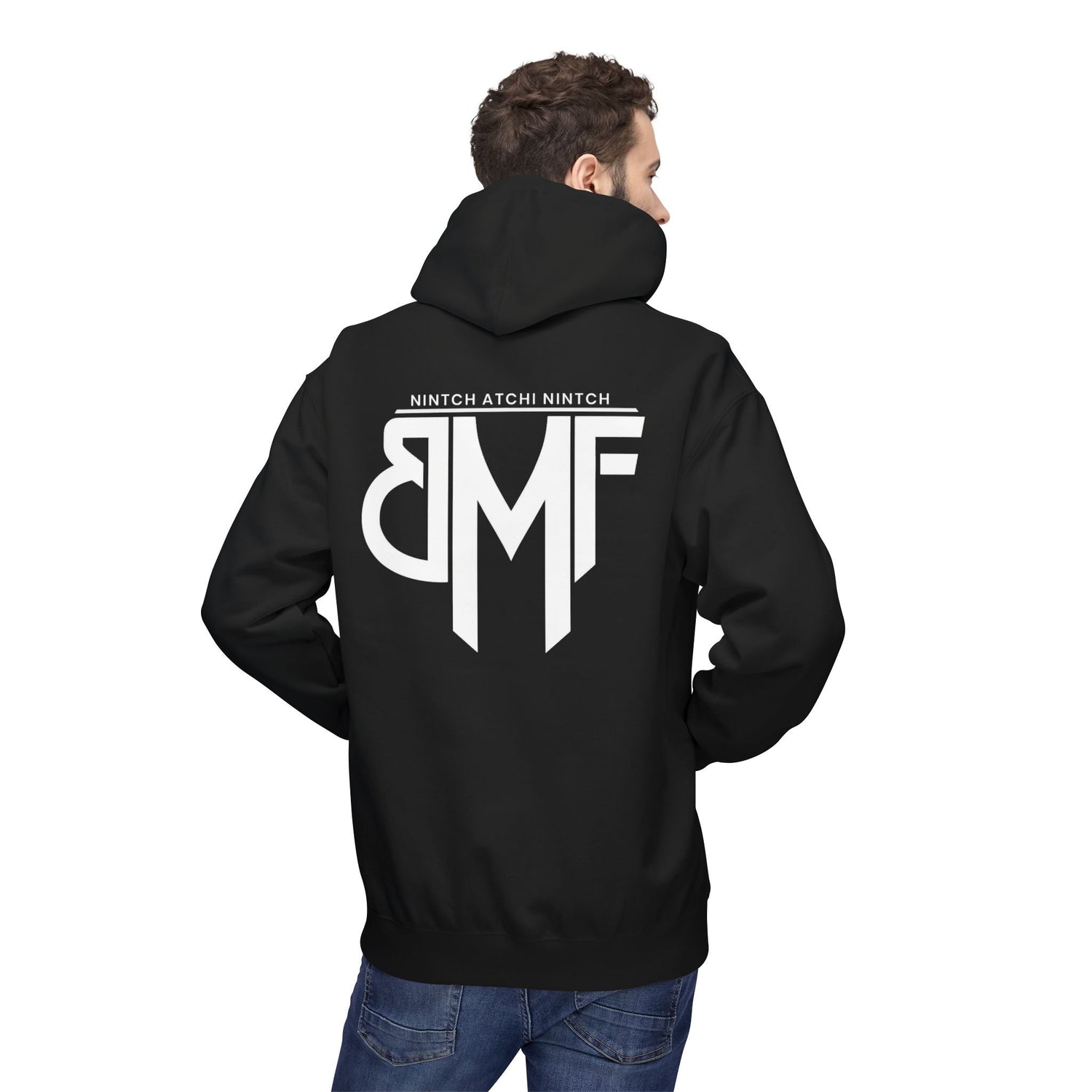 Hoodie BMF - Nintch Atchi Nintch | Streetwear engagé & Minimaliste Printify
