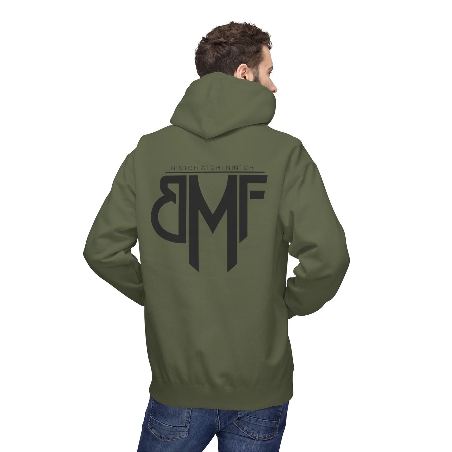 Hoodie BMF - Nintch Atchi Nintch | Streetwear engagé & Minimaliste Printify