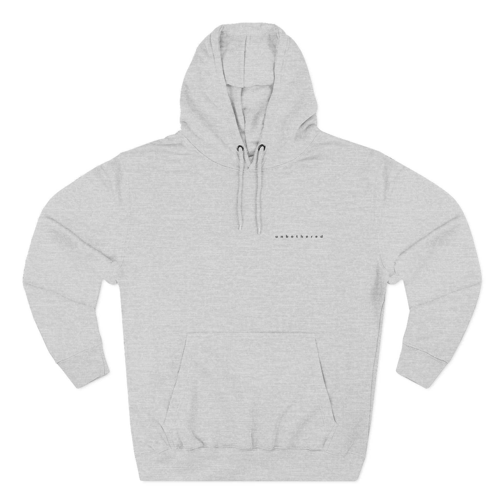 UNBOTHERED Essential Hoodie – Coupe intemporelle, confort quotidien, minimalisme affirmé Printify
