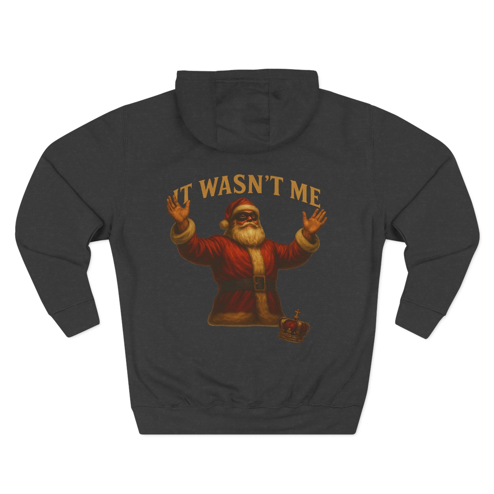 It Wasn't Me Santa Hoodie Printify