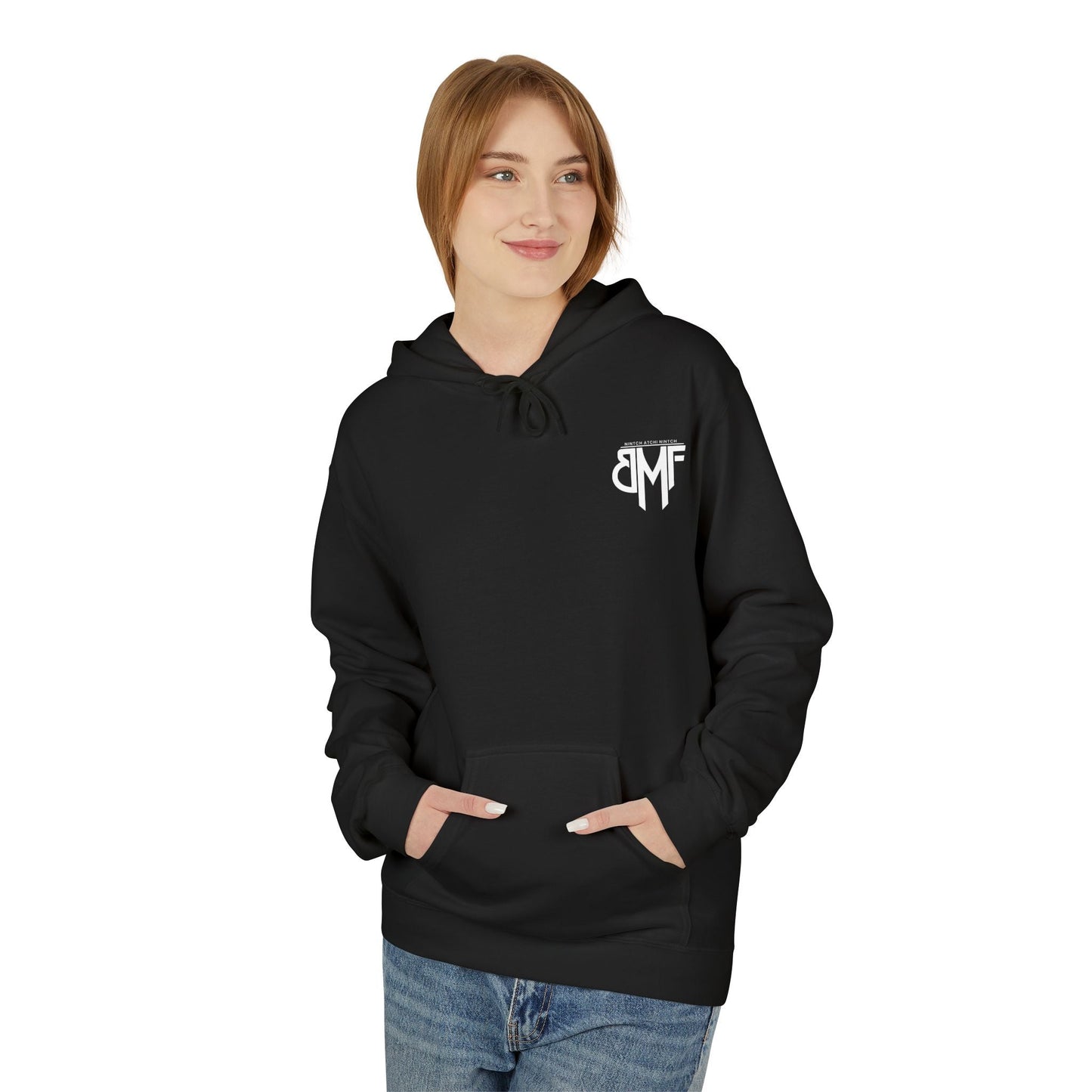 Hoodie BMF - Nintch Atchi Nintch | Streetwear engagé & Minimaliste Printify