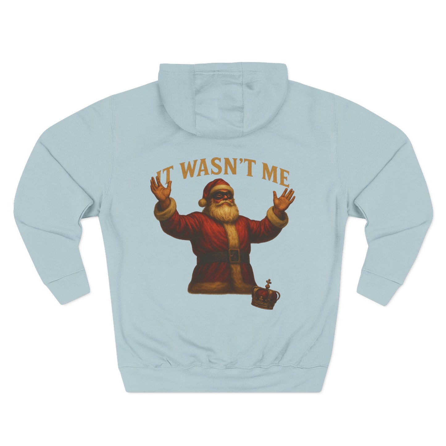 It Wasn't Me Santa Hoodie Printify