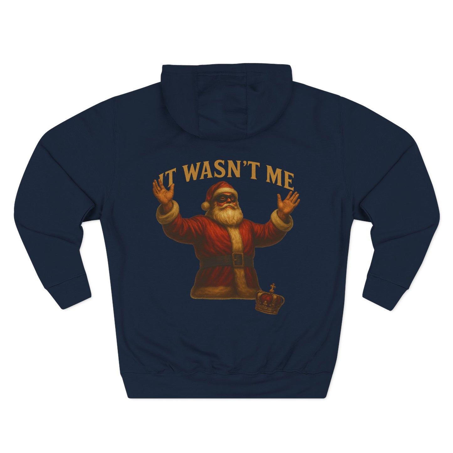 It Wasn't Me Santa Hoodie Printify