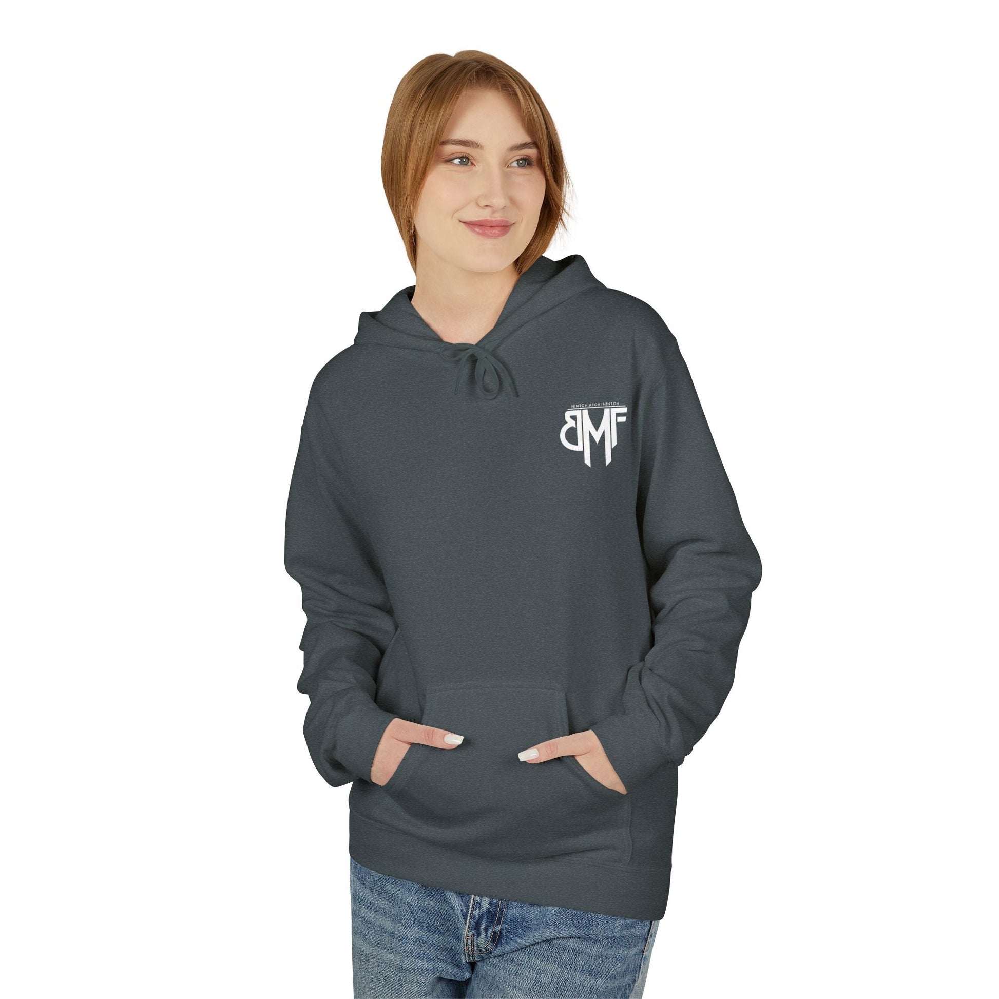 Hoodie BMF - Nintch Atchi Nintch | Streetwear engagé & Minimaliste Printify