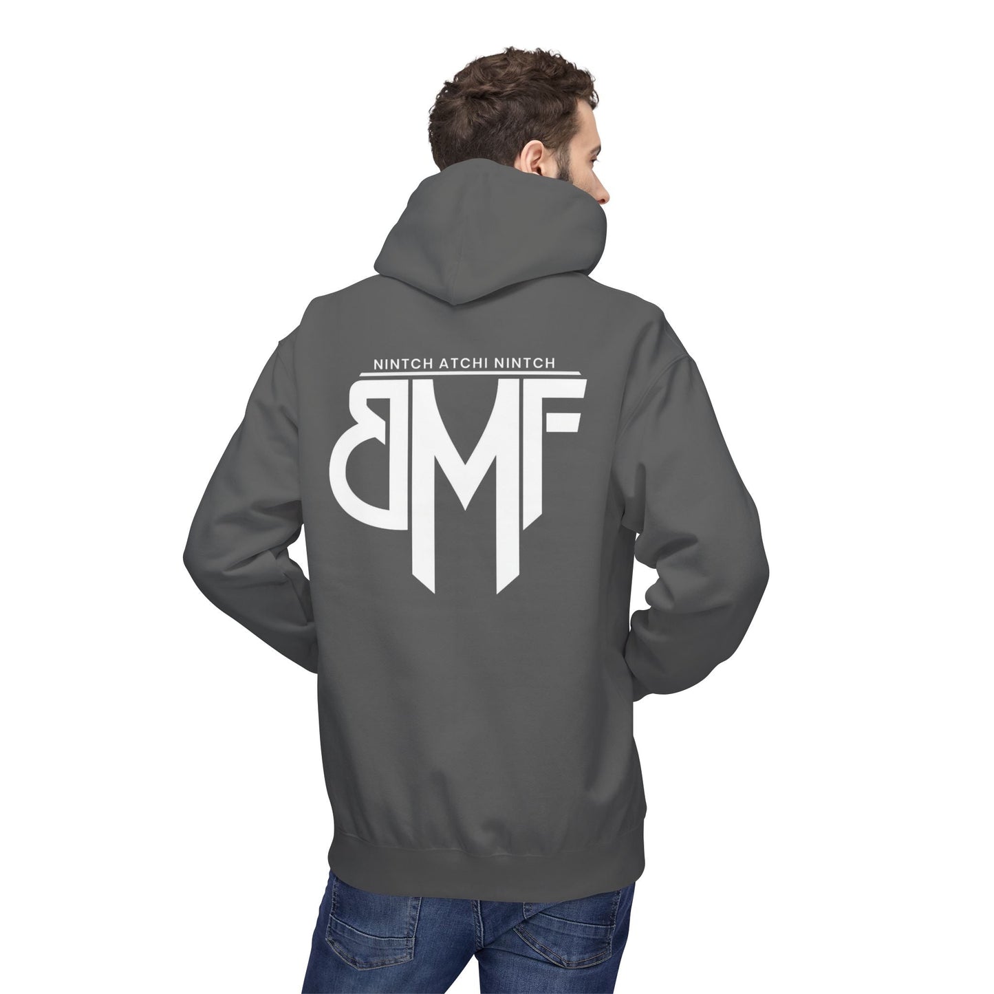 Hoodie BMF - Nintch Atchi Nintch | Streetwear engagé & Minimaliste Printify