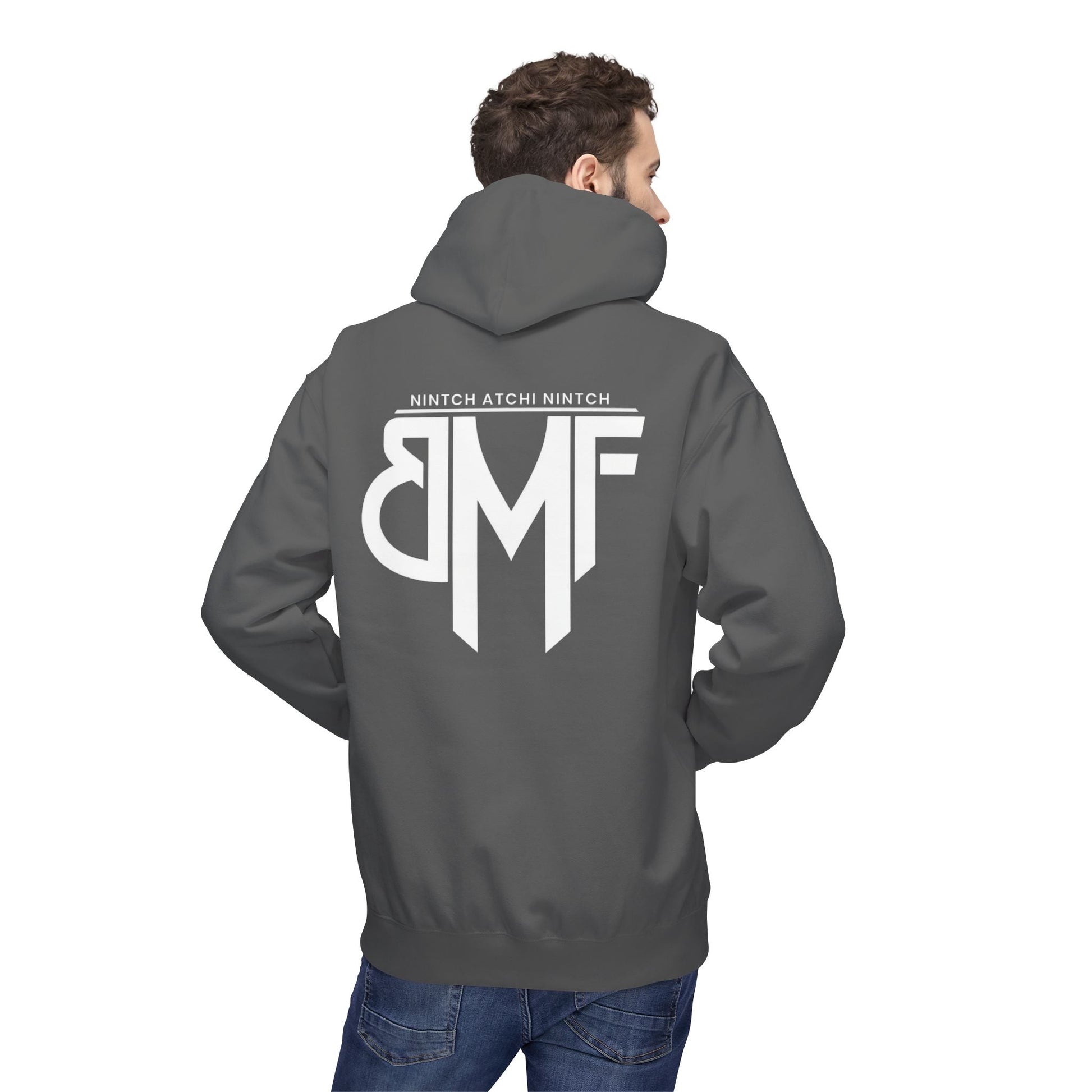 Hoodie BMF - Nintch Atchi Nintch | Streetwear engagé & Minimaliste Printify