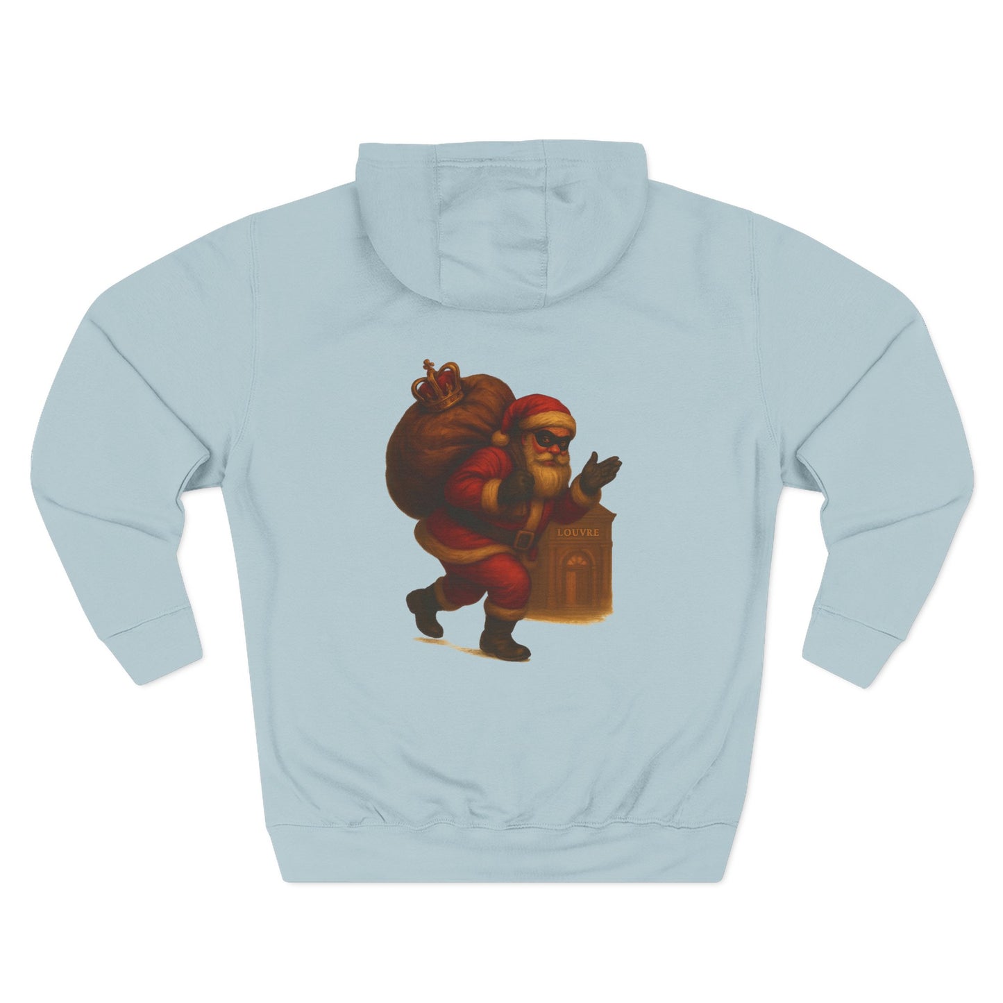 Vintage Santa Claus Oh! Oh! Oh! Hoodie | Christmas Holiday Sweater-Style Sweatshirt Printify