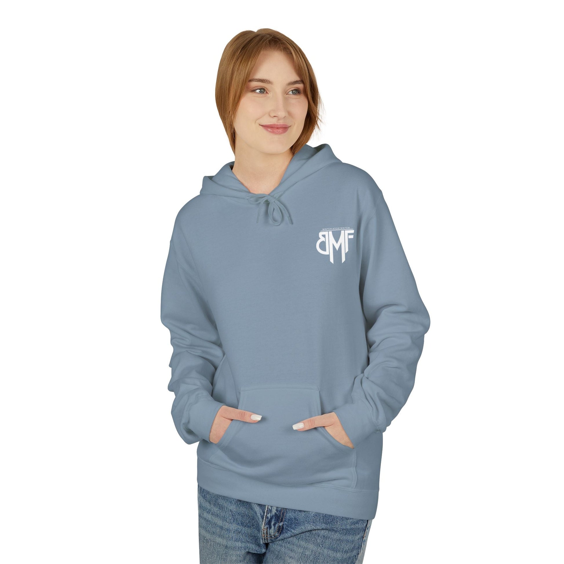 Hoodie BMF - Nintch Atchi Nintch | Streetwear engagé & Minimaliste Printify
