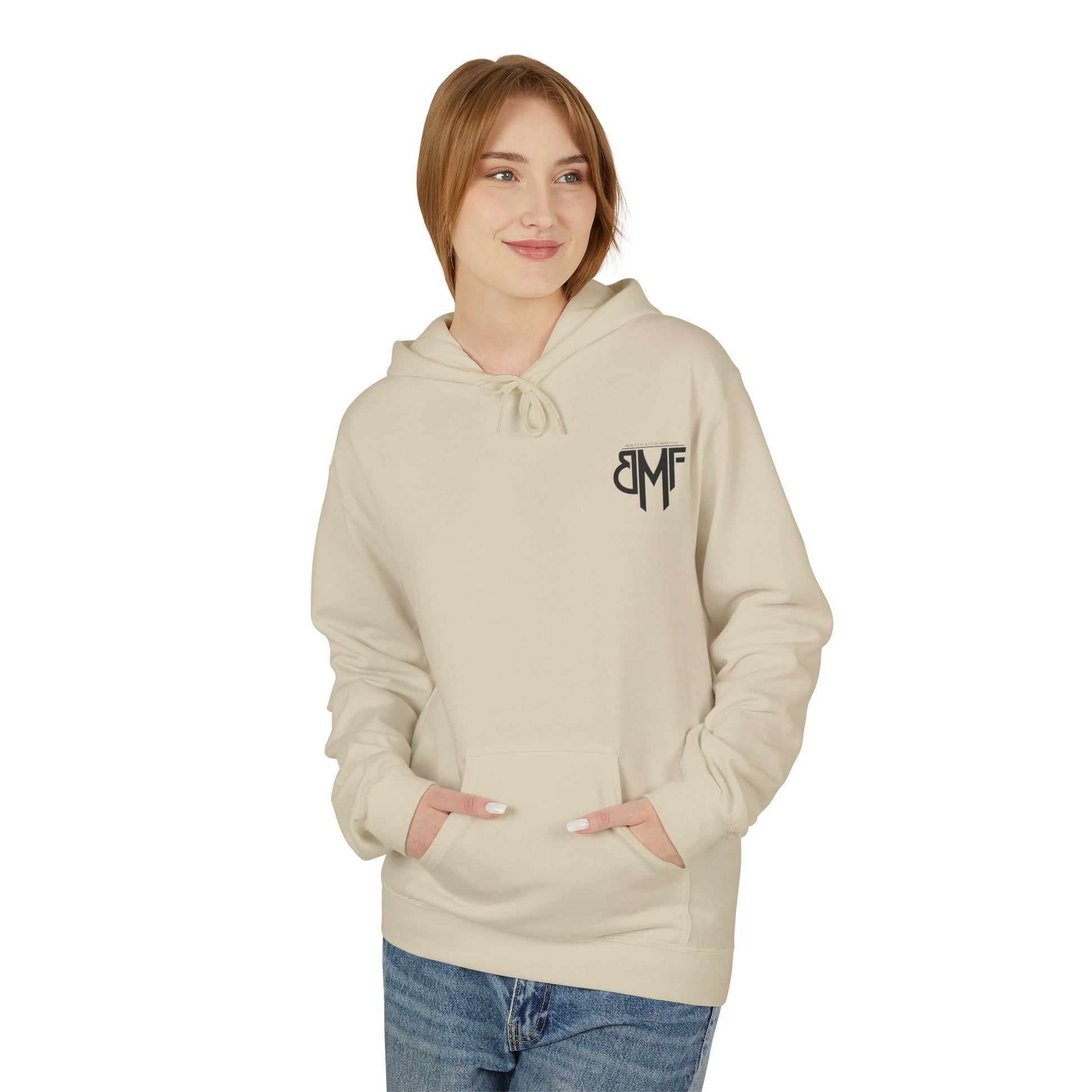 Hoodie BMF - Nintch Atchi Nintch | Streetwear engagé & Minimaliste Printify