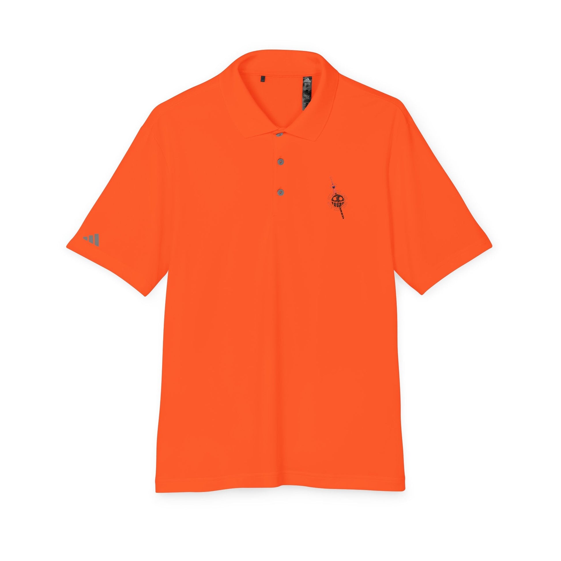 Polo Adidas® Brodé - Emblème Heart Pirate Trafalgar Law, Streetwear Minimaliste Manga, Cadeau Unisexe One Piece Printify