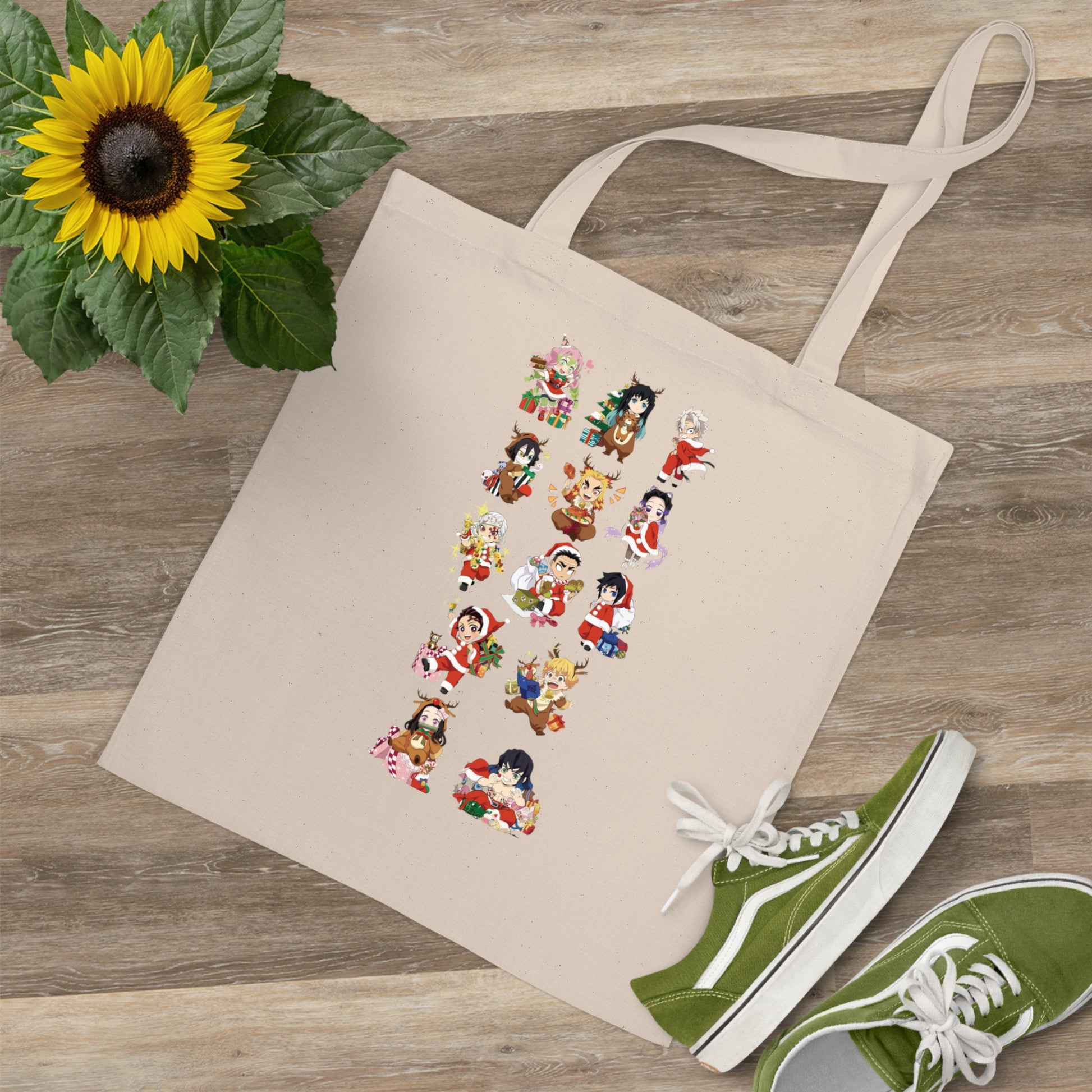 Christmas Demon Slayer Inspired Tote Bag Printify