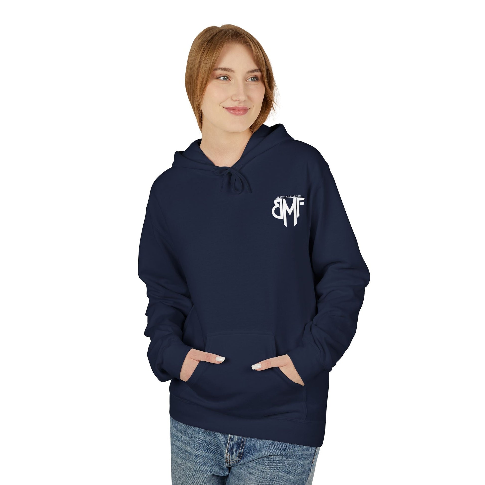 Hoodie BMF - Nintch Atchi Nintch | Streetwear engagé & Minimaliste Printify