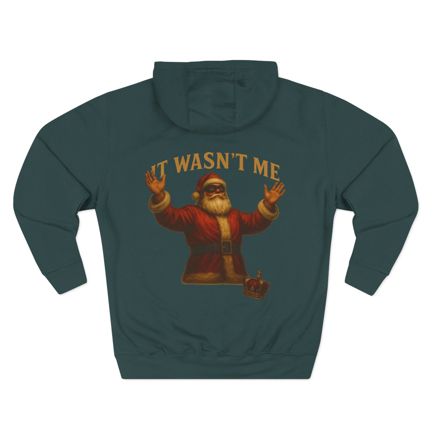 It Wasn't Me Santa Hoodie Printify